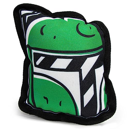 Buckle-Down Hundespielzeug, Star Wars, Ballistic Squeaker Boba Fett Head von Buckle-Down