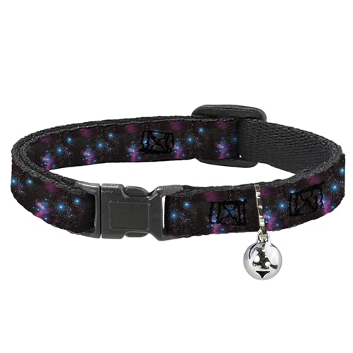 Buckle-Down Orion Katzenhalsband mit Glöckchen, Kunststoffclip, leicht verstellbar, 21,6 cm bis 30,5 cm - 1,3 cm breit von Buckle-Down