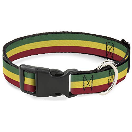 Buckle-Down PC-W21802-L Rasta Kunststoff-Halsband, Größe L, 38,1-66 cm von Buckle-Down