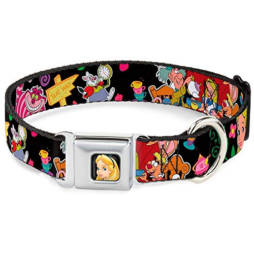 Buckle-Down Seatbelt Buckle Dog Collar - Alice's Encounters in Wonderland - 1" Wide - Fits 9-15" Neck - Small von Buckle-Down