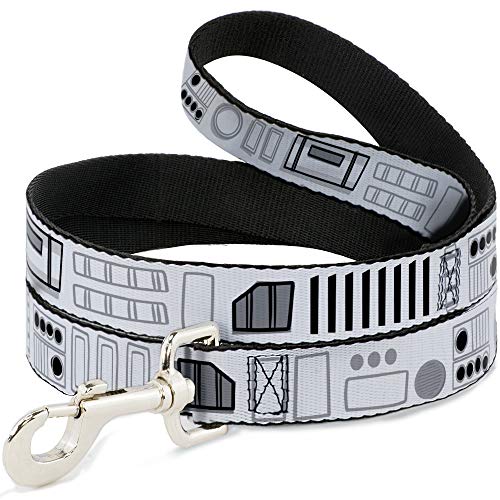 Star Wars Hundeleine, Star Wars Stormtroopers Utility Belt Bounding White Grays, 120 cm lang, 3,8 cm breit von Buckle-Down