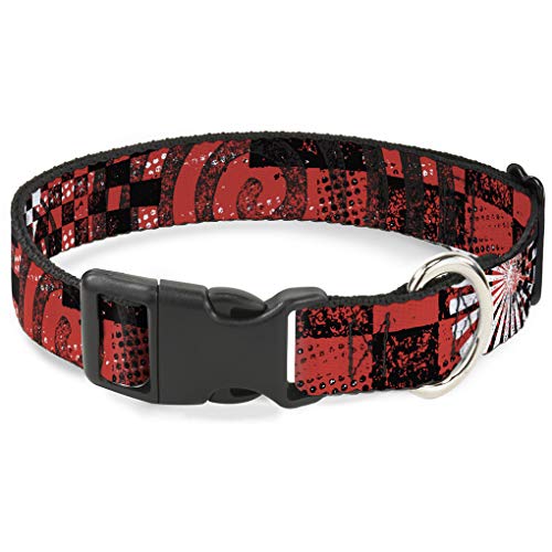 Buckle-Down bac-w30723-ns Breakaway Katzenhalsband, 1/5,1 cm breit – passt 15,2–22,9 cm Nacken – Kleine, Grunge Chaos von Buckle-Down