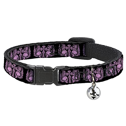 Buckle-Down bac-w32839-nm Breakaway Katzenhalsband, 1/5,1 cm Wide-fits 20,3–30,5 cm Neck-medium, Skulls von Buckle-Down