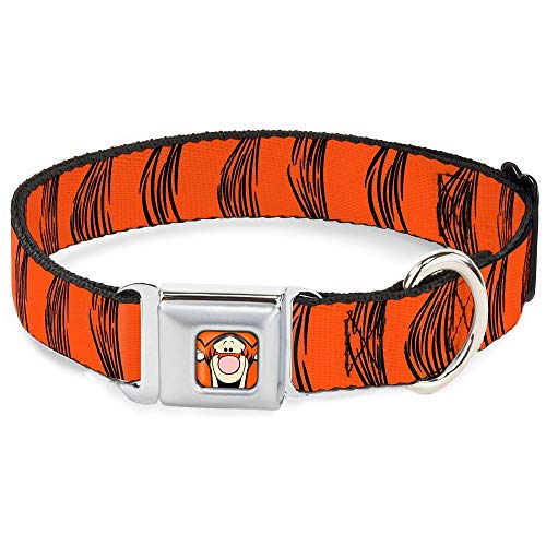 Buckle Down DC-WDY282-WL DYHY Tigger Face Close Hundehalsband, Größe L/18-32 von Buckle-Down