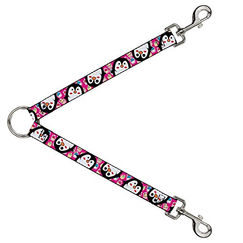 Buckle Down dls-w34205 Leine Splitter-Penguins W/Cupcakes Fuchsia/Multi Farbe, 2,5 cm W-30 L von Buckle-Down