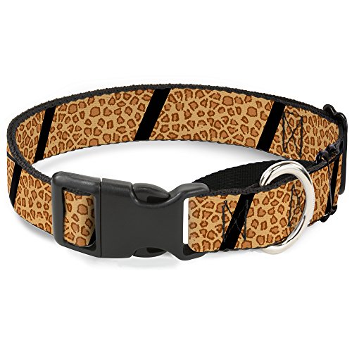 Buckle-Down mgc-w31265-wm Leopard Braun/Schwarz Slash Martingale Hundehalsband, Medium von Buckle-Down