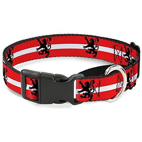 Buckle-Down mgc-w31823-wl Lion Rampant Repeat/Streifen rot/weiß/schwarz Martingale Hundehalsband, groß Buckle-Down mgc-w31823-wl Lion Rampant Repeat/Streifen rot/weiß/schwarz Martingale Hundehalsband, groß von Buckle-Down