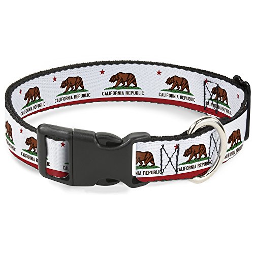 Buckle-down California State, Kunststoff, 1/2 " Wide-fits 9–15 " Neck-Large von Buckle-Down