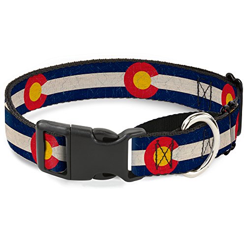 Buckle-down Colorado flags2 Repeat, Martingale Hundehalsband, Wide-fits 9–15 " Neck-small Buckle-down Colorado flags2 Repeat, Martingale Hundehalsband, Wide-fits 9–15 " Neck-small von Buckle-Down