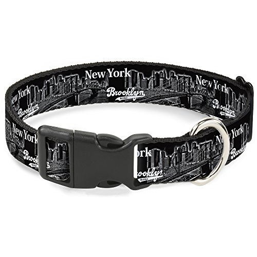 Buckle-down pc-w30263-l Clip, New York, Brooklyn 1 Neck-Large Wide-fits 15–26 von Buckle-Down