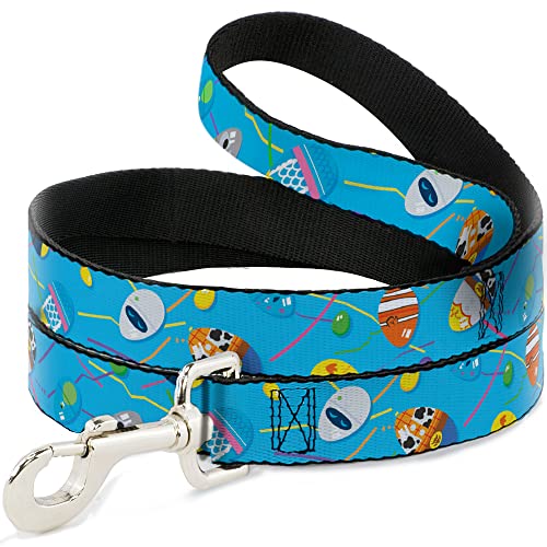 Disney Haustierleine, Hundeleine, Pixar Holiday Collection Osterei-Charaktere, verstreut blau, 1,8 m lang, 2,5 cm breit von Buckle-Down