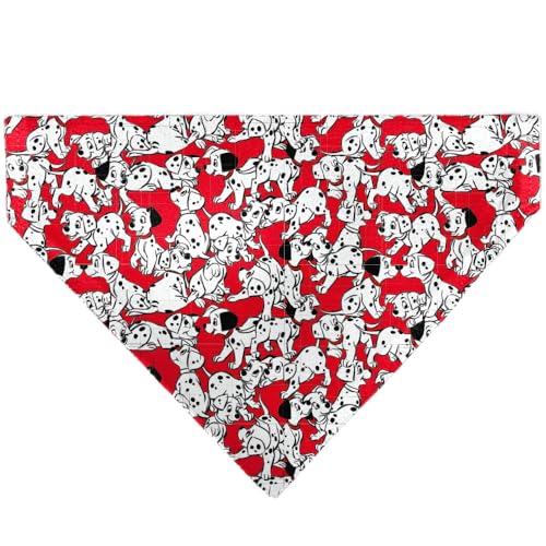 Disney Pet Bandana 101 Dalmatiner Welpen verstreut rot Schlupfhalsband Bandana von Buckle-Down