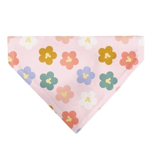 Disney Pet Bandana Mickey Mouse Ohren Blume Icon Scattered Pink Slip On Kragen Bandana Only von Buckle-Down