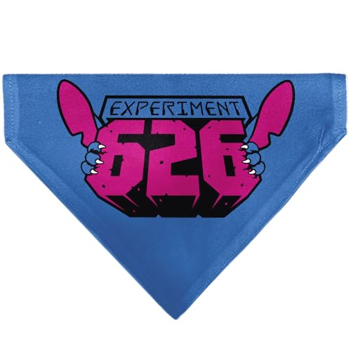 Disney Pet Bandana Stitch Experiment 626 Logo, Blau / Rosa, nur Schlupfhalsband von Buckle-Down