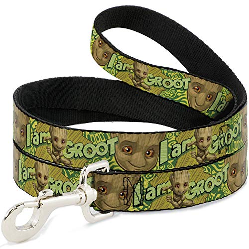 Buckle-Down Hundeleine für Babys, Groot Pose Face I Am Groot Browns Greens Yellow 120 cm lang, 2,5 cm breit Buckle-Down Hundeleine für Babys, Groot Pose Face I Am Groot Browns Greens Yellow 120 cm lang, 2,5 cm breit von Buckle-Down