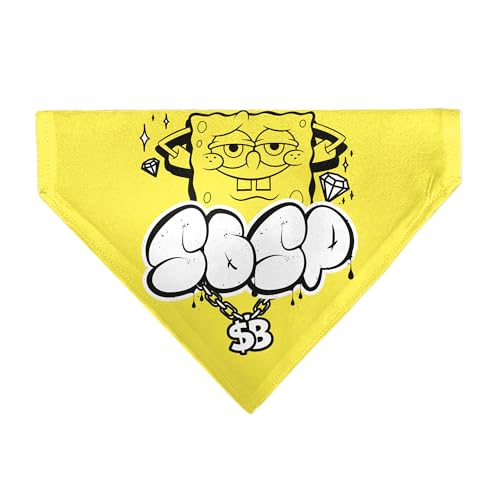 Spongebob Schwammkopf für Haustiere, Spongebob Schwammkopf, Spsp $B Kettenhaltung, gelb, nur Schlupfhalsband, Bandana von Buckle-Down