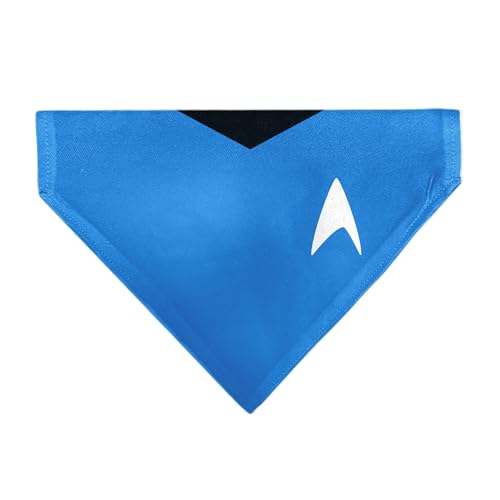 Star Trek Haustier-Halstuch, Star Trek, Original-Serie, Blau, Uniformdruck, Schlupfhalsband, nur Bandana von Buckle-Down