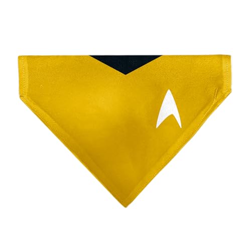 Star Trek Haustier-Halstuch, Star Trek Original-Serie, Captain Kirk, goldgelb, Uniform, Schlupfhalsband, Bandana von Buckle-Down