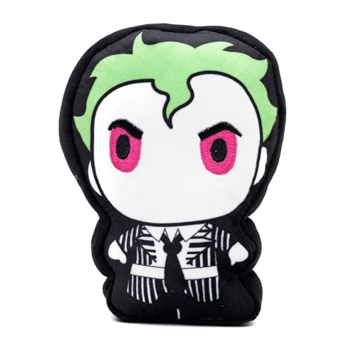 Warner Bros. Horror Movies Hundespielzeug aus Plüsch, quietschend, für große, mittelgroße und kleine Hunde, Chibi Beetlejuice Stehpose, 8,9 x 17,8 cm von Buckle-Down