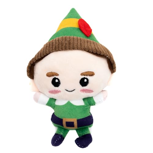 Warner Bros. Quietschendes Plüsch-Hundespielzeug für große, mittelgroße und kleine Hunde, Elf Chibi Buddy Ganzkörper-Pose, 6,3 x 14 cm von Buckle-Down