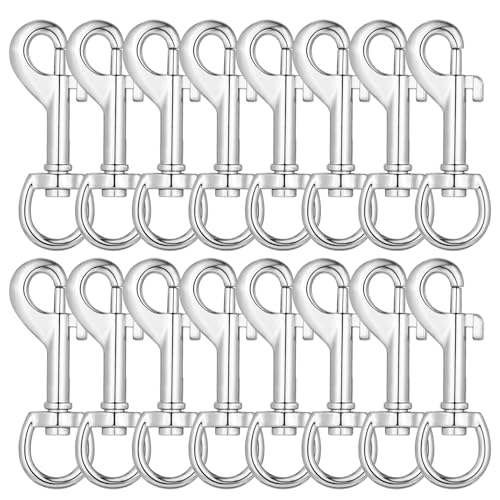 Swivel Snap Hooks Dog Leash Clips Dog Leash Clasp Dog Leash Snaps Hooks Cat Leash Clip Pet Buckle Trigger Clip Strap Clip 16pcs von Buclefly