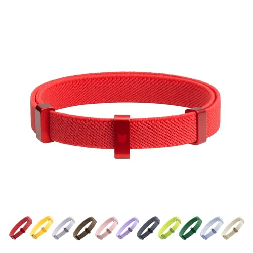 BuddyArmor Sicherheits-Katzenhalsband (15 - 30 cm), ultraelastisches Katzenhalsband, patentierter Sicherheitsmechanismus, leicht und kratzfest, nicht sperrig und verstellbar, Rot von BuddyArmor