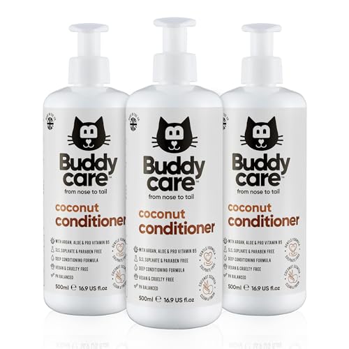 Buddycare Katzen-Spülung, Kokosnuss, 500 ml, 3 Stück von Buddycare