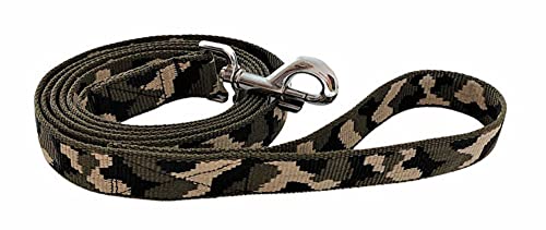 BUDDYPACK | Hundeleine mit Handschlaufe | 1,00 – 2,00 m lang | 20 mm breit | Bunt: Viele Hübsche Farben (2,00 m, Khaki-Creme-Schwarz) von Buddypack