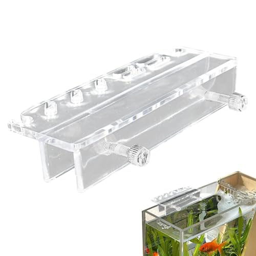 Buerfu Aquarium-Werkzeugregal, Aquarium-Pflanzen-Werkzeug-Aufbewahrungsregal – Fischpinzette, Schere, Aufbewahrungsregal, Acryl-Fischwerkzeuge-Organizer, Aquarium-Reinigungswerkzeug für Aquarium von Buerfu