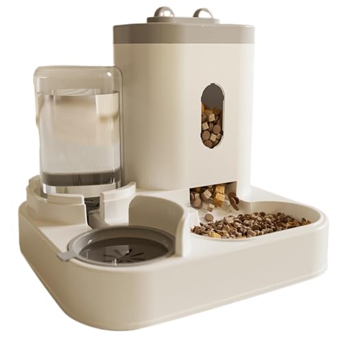 Buerfu Automatischer Katzenfutterspender | Katzenfutterspender Hundefutterspender | Futterbehälter Pet Feeder, Wasserspender Tierfutterspender 2 in 1 für kleine mittelgroße Hunde Katzen von Buerfu