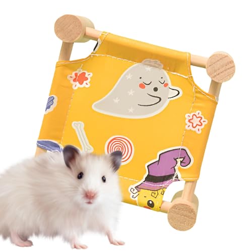 Buerfu Hamster-Hängematte | Kleintierkäfig warmes Bett – abnehmbar, waschbar, atmungsaktiv, Bettnest-Hängematte für Kaninchen, Hamster, Chinchilla, Frettchen von Buerfu