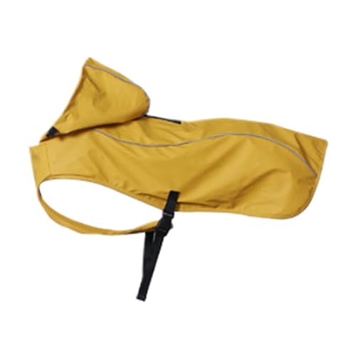 Buerfu Hund Regenmantel, Welpen Regenmantel - wasserdichte Hund Slicker Poncho mit reflektierenden Streifen | Haustier Regenmantelmantel, wasserfeste Kleidung, verstellbare Schnallen für mittlere und von Buerfu