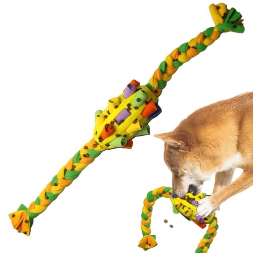 Buerfu Hund Snuffle Ball, Hund Puzzle Ball | Buntes interaktive Stressabbau Ballspiele - Leichten Langeweile Training Feeder, Förderung der Futterqualifizierkenntnisse für Haustiere, Spielzeit von Buerfu