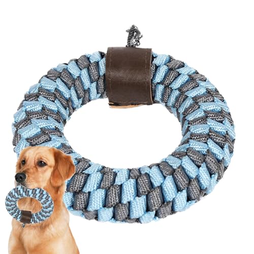 Buerfu Hundespielzeug zur Zahnreinigung | bissfester Ring für Haustiere | Kaubares Hundespielzeug für kleine Hunde, mittelgroße Hunde, große Hunde für Zuhause, Park, Strand, Spaziergang von Buerfu