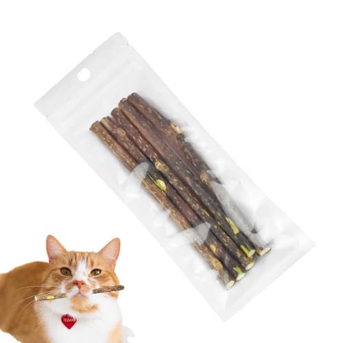 Buerfu Katzenminze-Sticks für Katzen,Katzen-Kaustick - Katzenzahnreinigungs-Kauspielzeug | Katzenminze-Spielzeug für die Zahnpflege, Katzen-Kauspielzeug, Katzen-Beißspielzeug, von Buerfu