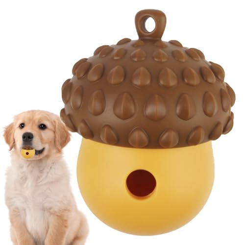 Buerfu Leckerli-Puzzlespielzeug für Hunde, Futterspielzeug für Hunde - Tragbarer Leckerli-Puzzle-Slow-Feeder,Kauspielzeug für Hunde, Outdoor-Hundespielzeug, Leckerli-Ball, von Buerfu