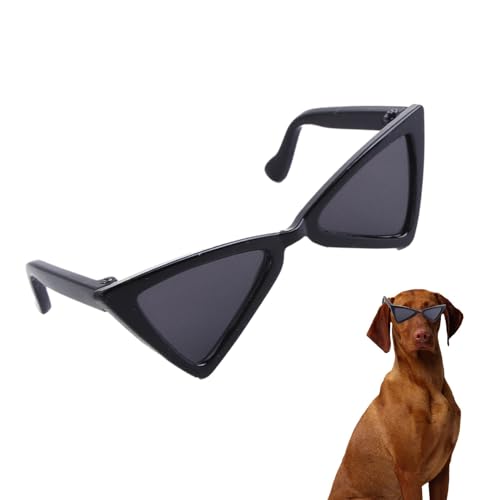 Buerfu Lustige Hundesonnenbrille - Retro Dreieck Lustige Brille - Katze Leichte Sonnenbrille Tierkostüm Brille für Fotografieren, Alltag, von Buerfu