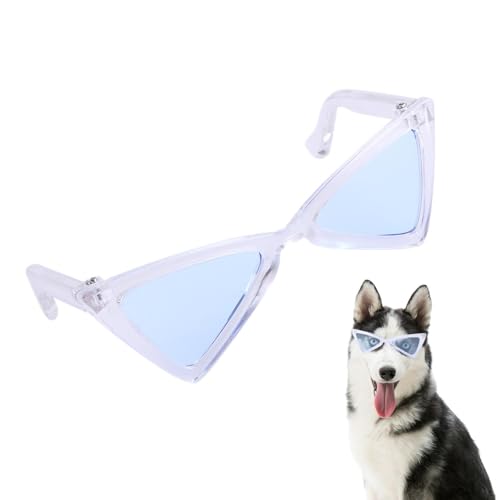 Buerfu Lustige Hundesonnenbrille – lustige dreieckige Haustier-Sonnenbrille, leichte Katzen-Sonnenbrille, Tier-Kostüm-Brille für Fotografieren, Alltag, Partys von Buerfu