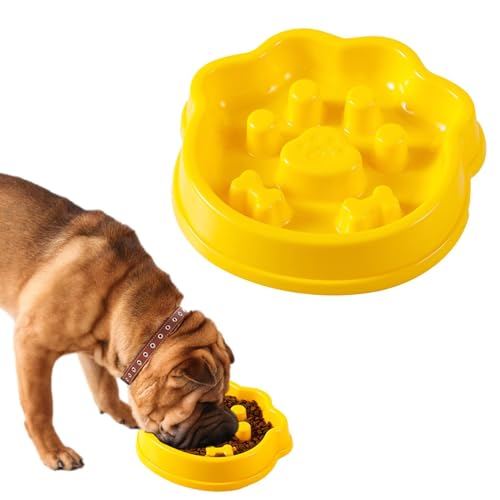 Buerfu Slow Eating Hundenapf | Puzzle Bowl Slow Down Eating Dog Feeder | Fun Slow Bowl Feeder Interaktive Hundefütterung Haustierzubehör für kleine Hunde und Katzen von Buerfu