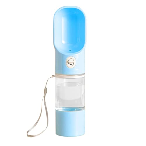 Buerfu Tragbare Hundewasserflasche, Hundereisewasserflasche - 2-in-1-Wasserflasche für Hunde, spülmaschinenfest, mit Futterbehälter,Auslaufsichere Hunde-Reisewasserflasche, Welpen-Wasserspender für von Buerfu