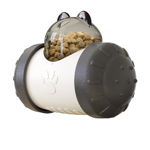 Buerfu Tumbler-Haustierspielzeug, Leckerli-Spender-Spielzeug für Hunde - Interaktiver Tumbler Swing Futterspenderball für Katzen,Hundefutter-Puzzleball, Leckfutterspielzeug, verbessert das IQ-Training von Buerfu