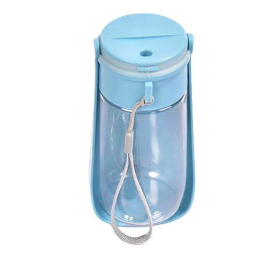 Buerfu Wasserspender für Hunde, Wasserflaschenspender für Hunde | 450 ml Welpen-Wasserspender für Flaschen - Tragbare Hundewasserflasche mit Umhängeband, Haustier-Welpen-Futterflasche von Buerfu