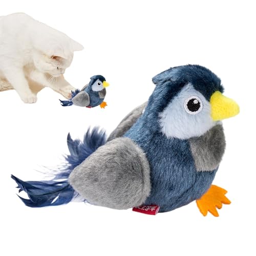 Interaktives Katzenspielzeug Selbstbeschäftigung, Katzenspielzeug Vogel Spielzeug Katze, Interactive Cat Toy, Flapping Bird Cat Toy,Katzenspielzeug Für Hauskatzen Zum Beißen Und Kauen von Buerfu