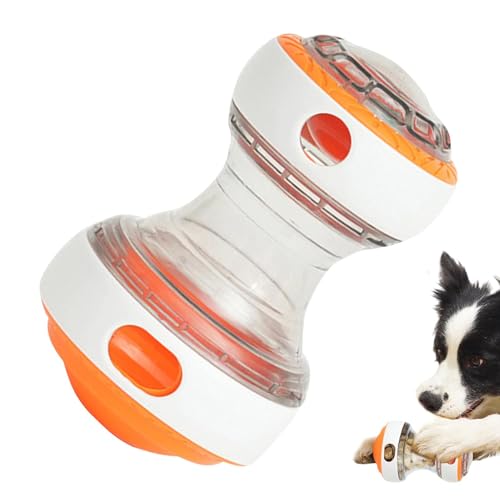 Rolling Feeder Hundespielzeug, Slow Feeder Hundespielzeug,Welpenspielzeug Rolling Unterhaltsames Snackspender für Hunde Puzzle-Spielzeug von Buerfu