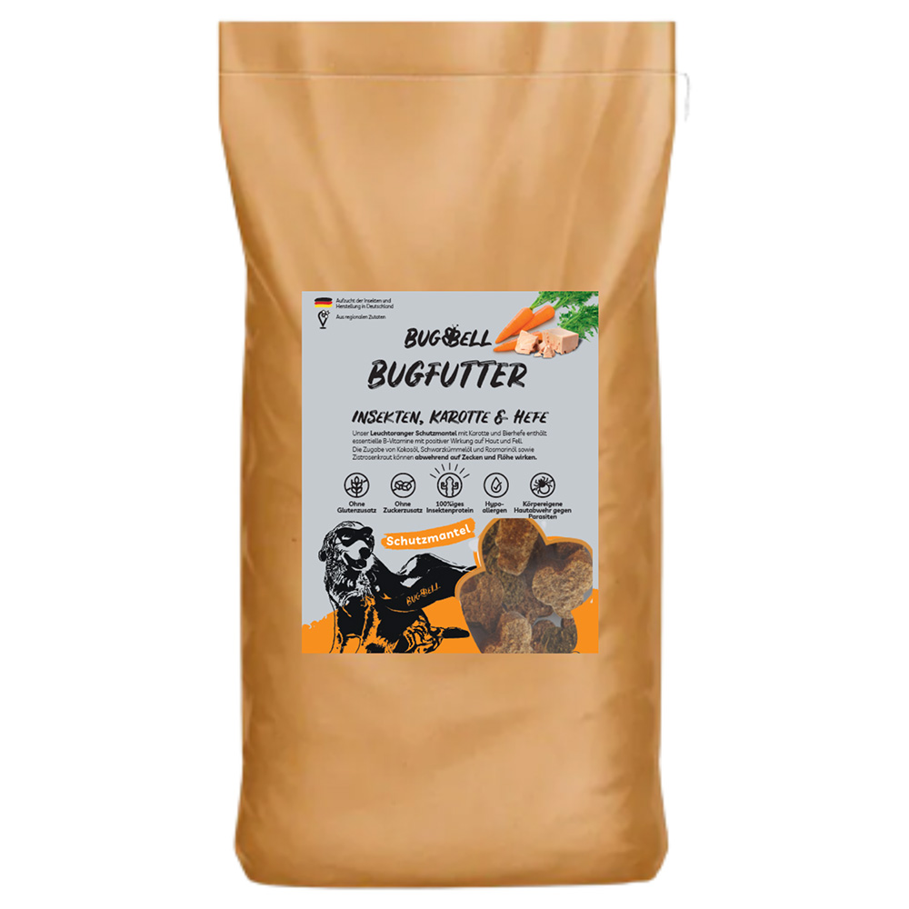 BugBell BugFutter Insekten, Karotte & Hefe - 7 kg von BugBell