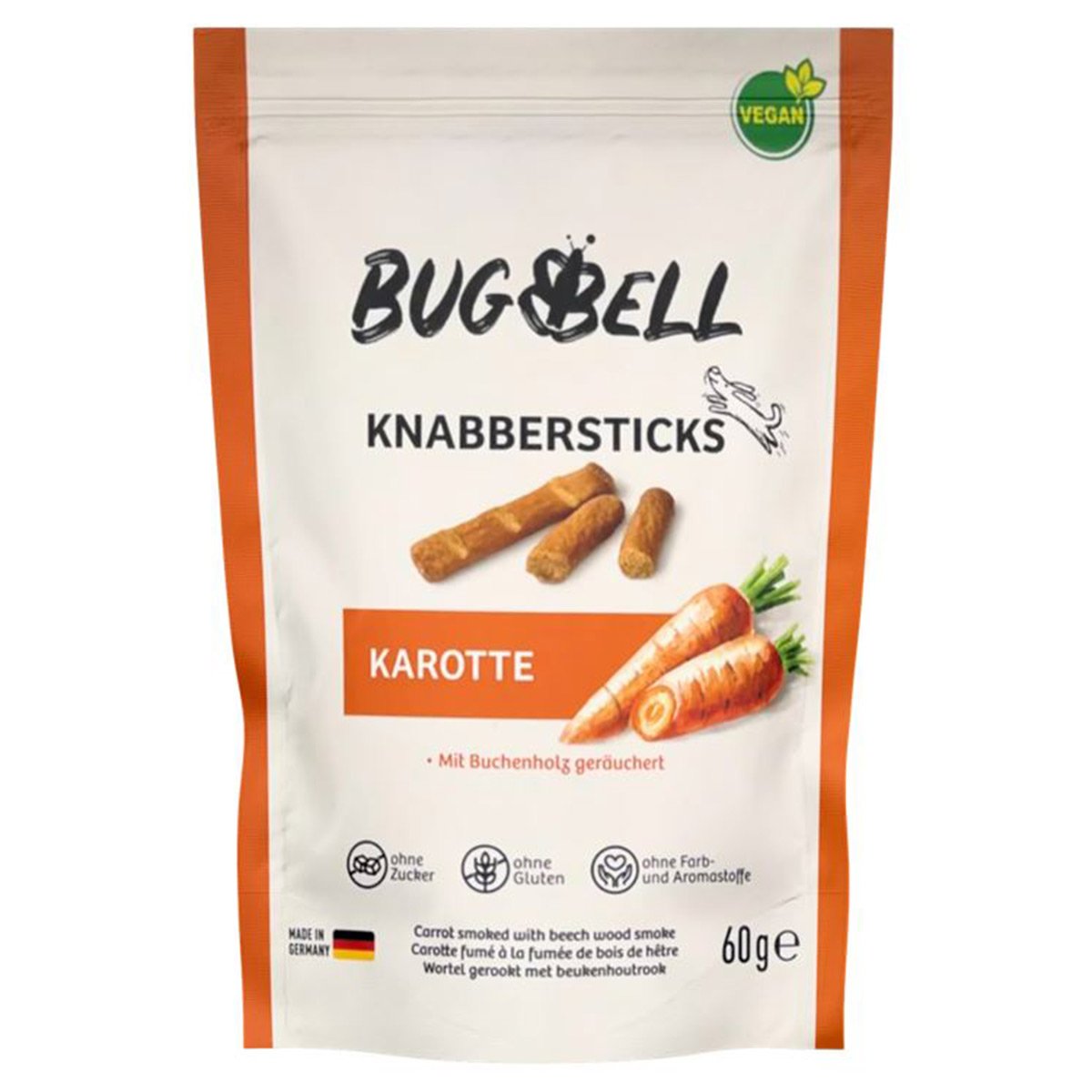 BugBell Knabbersticks Adult Karotte 60g von BugBell