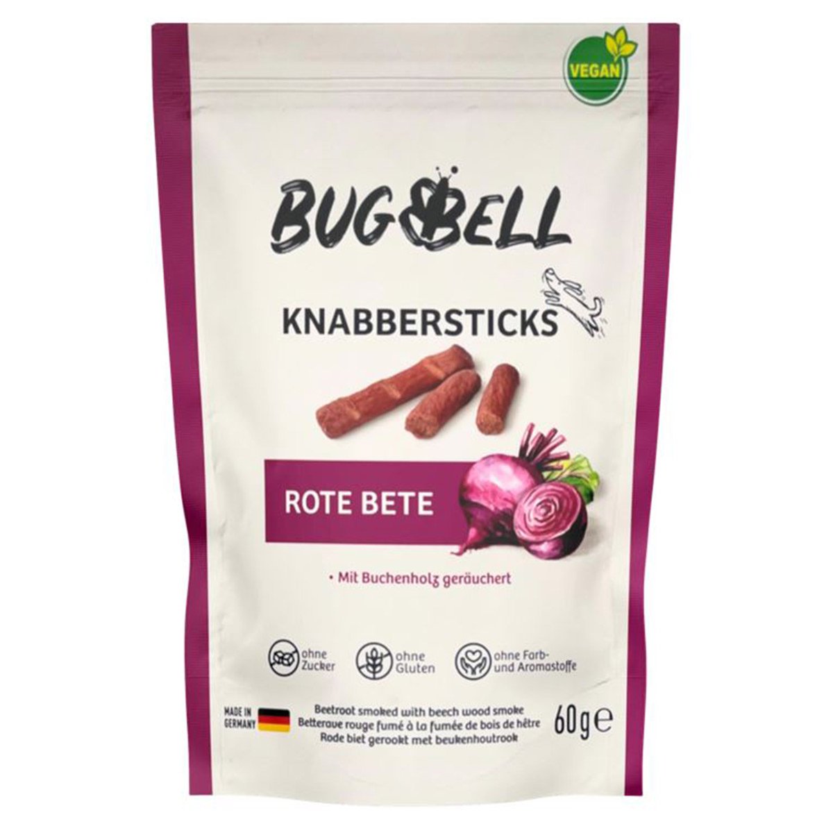 BugBell Knabbersticks Adult Rote Bete 60g von BugBell