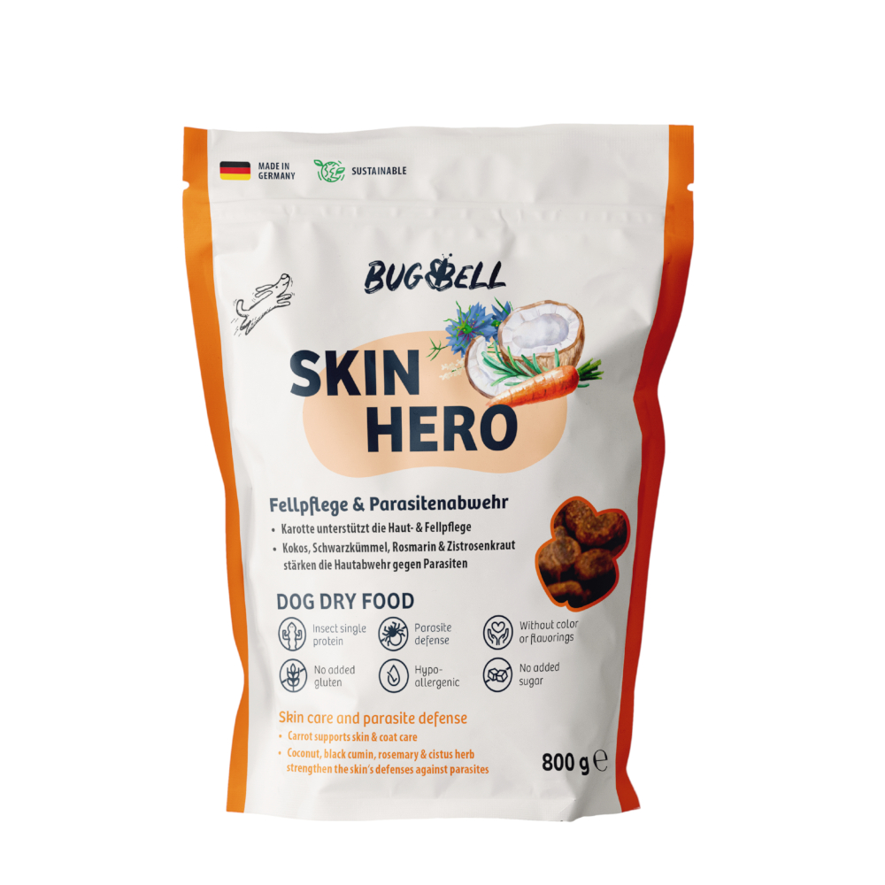 BugBell Trockenfutter Skin Hero - Sparpaket: 4 x 800 g BugBell Trockenfutter Skin Hero - Sparpaket: 4 x 800 g von BugBell