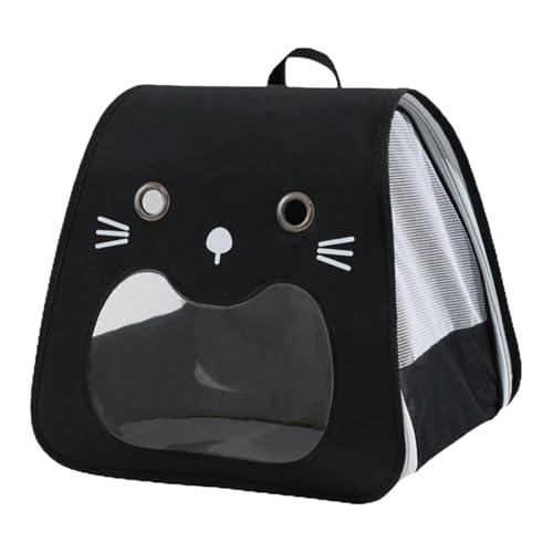 Buhjnmik Katzenrucksack, Haustierrucksack - Weiche Katzentragetasche,Tragbare Haustier-Tragetasche mit Mehreren Belüftungsöffnungen für kleine Katzen und Hunde von Buhjnmik