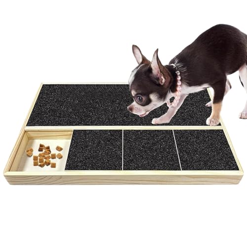 Buhjnmik Kratzpad für Nägel,Hundepfoten-Nagelkratzpad,Nagelschleifpapier-Leckerli-Box | Pet Nail File Board Trimmkratzer für Haustiere, kleine Hunde, große Hunde von Buhjnmik